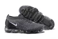 nike air vapormax flyknit fashion sneakers gray white hook